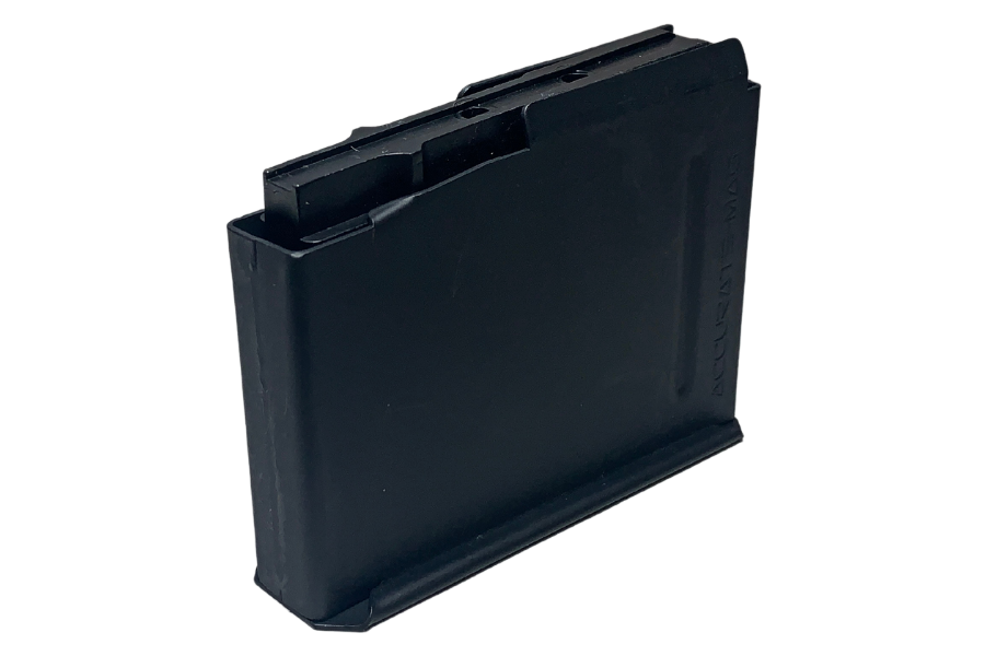 Angled View of 3 round long action RUM Magazine.