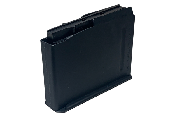 Angled View of 3 round long action RUM Magazine.