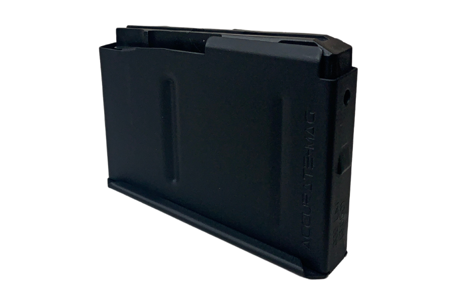 Side view of 338LM AICS 3.850 3 round magazine.